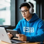Home 16 세대별 투자 심리와 행동 분석 - **Gen Z Investor - Digital Frontier:**
"A vibrant and digitally-savvy young Thai person, appeari...
