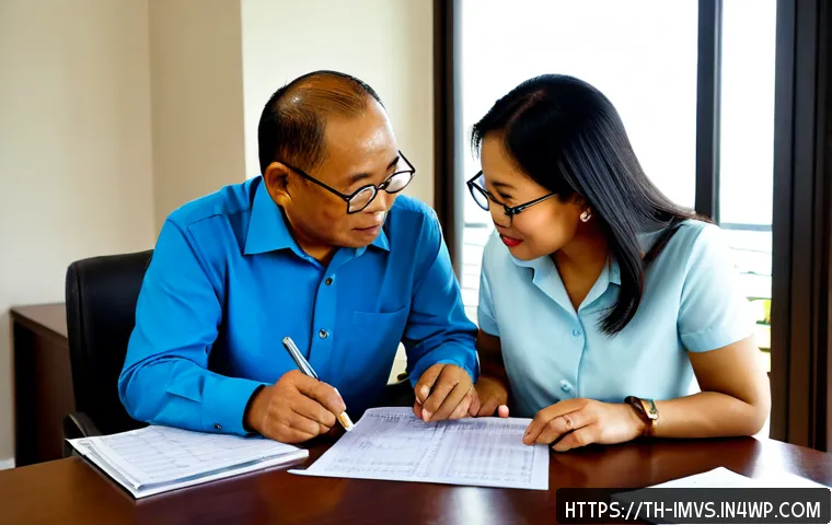 Home 29 50대의 고정 수익 투자 상품 분석 - Photorealistic financial planning scene for Thai adults in their 50s, confident middle-aged Thai cou...